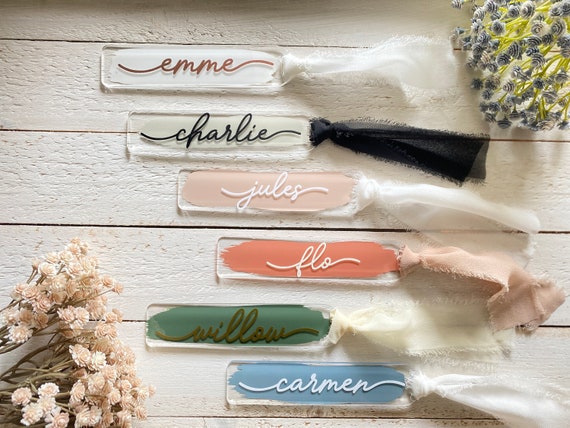 Personalized Acrylic Bookmark Custom Page Marker Booklover Gift