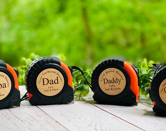 Fathers Day Personalized Tape Measure, Handwritten, Fathers Day Gift, Dad Gift, Grandpa Gift, Papa Gift, Groomsman Gift, Man Gift