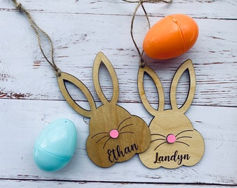 Personalized Easter Basket Name Tags, Personalized Easter Tag, Easter Bunny Tag, Easter Basket, Easter Gift, Easter Bunny Ornament
