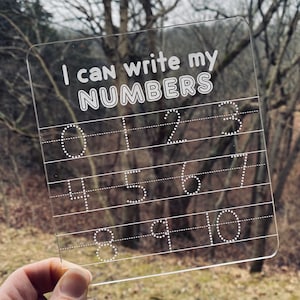 Personalized Trace Your Letters, Trace Your Numbers, Learn to Write Your Name, Practice Sign Dry Erase, PreSchool, Kindergarten