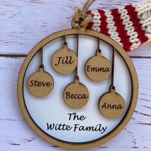 Personalized Family Ornament, Family Name, Christmas Ornament, Personalized Ornament, Family Ornament, Christmas Tree, Ornament