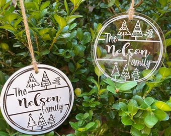 Personalized Family Ornament, Family Name, Christmas Ornament, Personalized Ornament, Family Ornament, Christmas Tree, Ornament