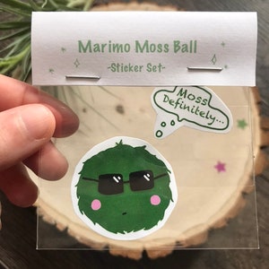 Marimo Sticker- Moss Ball- Plant Stickers