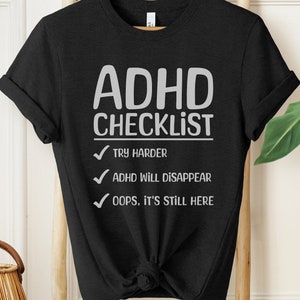 ADHD Shirt, ADHD Gifts, ADHD Therapy, self care, Try Harder, adhd Planner, adhd to do list, Mood Tracker, adhd Mom, adhd adults, adhd love
