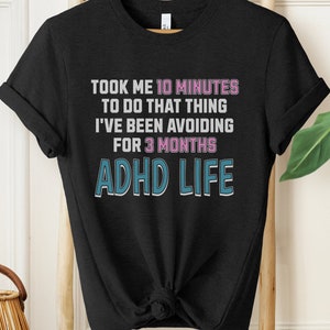 ADHD Shirt, ADHD Gifts, ADHD Therapy, self care, Mood Tracker, adhd Mom, adhd adults, Neurodiversity Shirt, Hyperfocus, Heart, adhd love