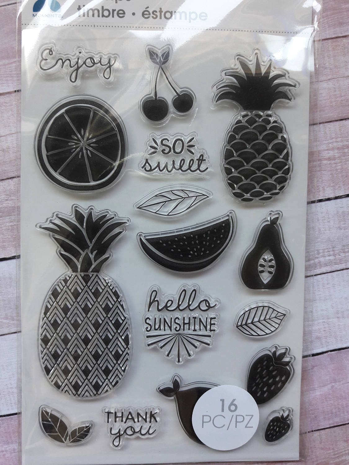 Assorted Summer Fruit Momenta Clear Cling Stamps Scrapbooking Etsy