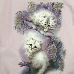 T Shirt Chaton Pause Cafe Encre Scintillante Bloc De Tissu Etsy