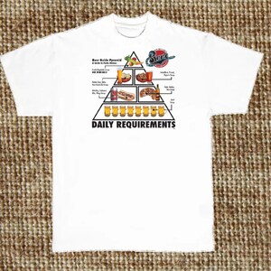Beer Drinking Food Pyramid Guide T Shirt, (Sweatshirt, Hoodie Available on Request) #672a