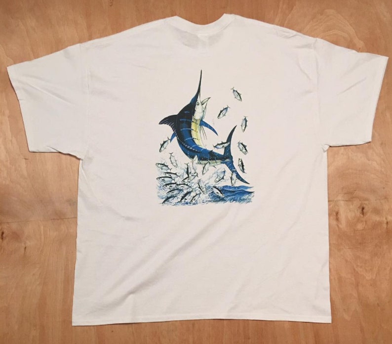 Blue Marlin T Shirt Fish Fishing Quilt Fabric Block Tote | Etsy