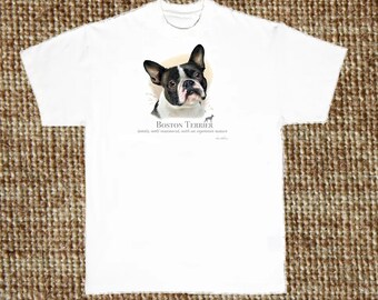 Boston Terrier T Shirt, (Sweatshirt, Hoodie Available On Request) #814j