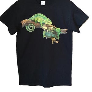 Chameleon Lizard T Shirt, (Sweatshirt, Hoodie Available on Request) #519e