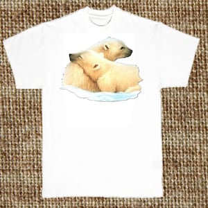 Polar Bear Pals T Shirt, (Sweatshirt,  Hoodie Available On Request)  # 228e