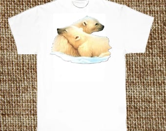 Polar Bear Pals T Shirt, (Sweatshirt,  Hoodie Available On Request)  # 228e