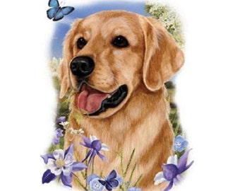 Golden Retriever T Shirt, Dog Floral Sweatshirt, Hoodie Available on Request #818c