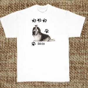 Shih Tzu T Shirt, Dog Shirt, (Sweatshirt, Hoodie Available On Request) #910f