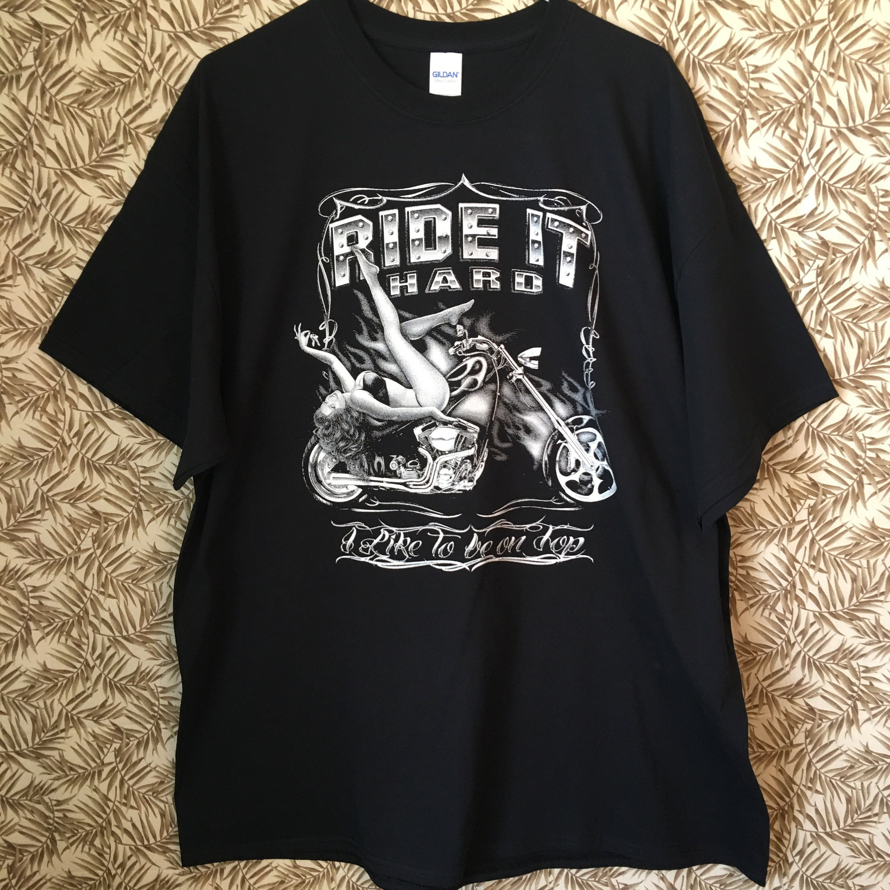 Motorcycle Biker T Shirt Ride It Hard Sexy Woman Tote Bag Etsy