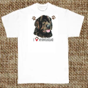 Camiseta de Terranova, I Love My Terranova (sudadera y sudadera con capucha disponibles) n.° 881c