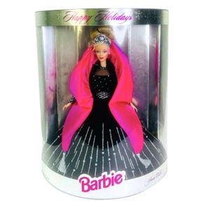 Lalka Barbie, edycja specjalna, Wesołych Świąt, 1998, Vintage NIB, NRFB, Mattel