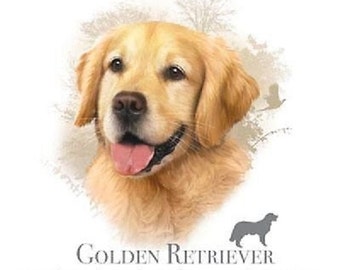 Golden Retriever T Shirt, Tote Bag, Apron, (Sweatshirt,  Hoodie Available On Request) #818a