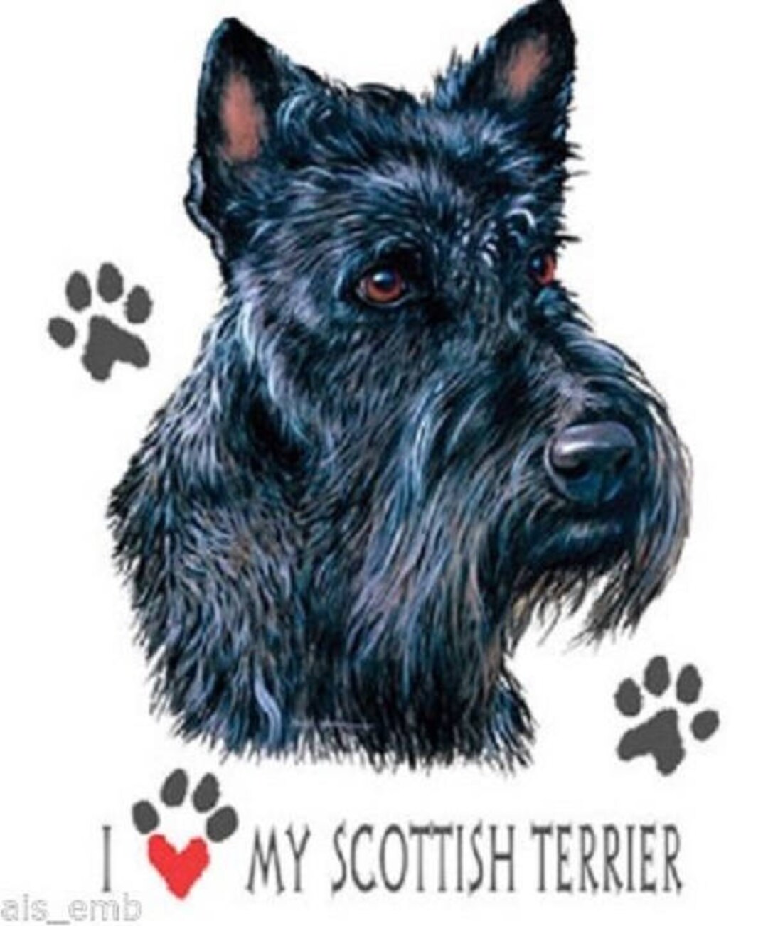 Scottish Terrier T Shirt, I Love My Dog Sweatshirt, Hoodie Available on