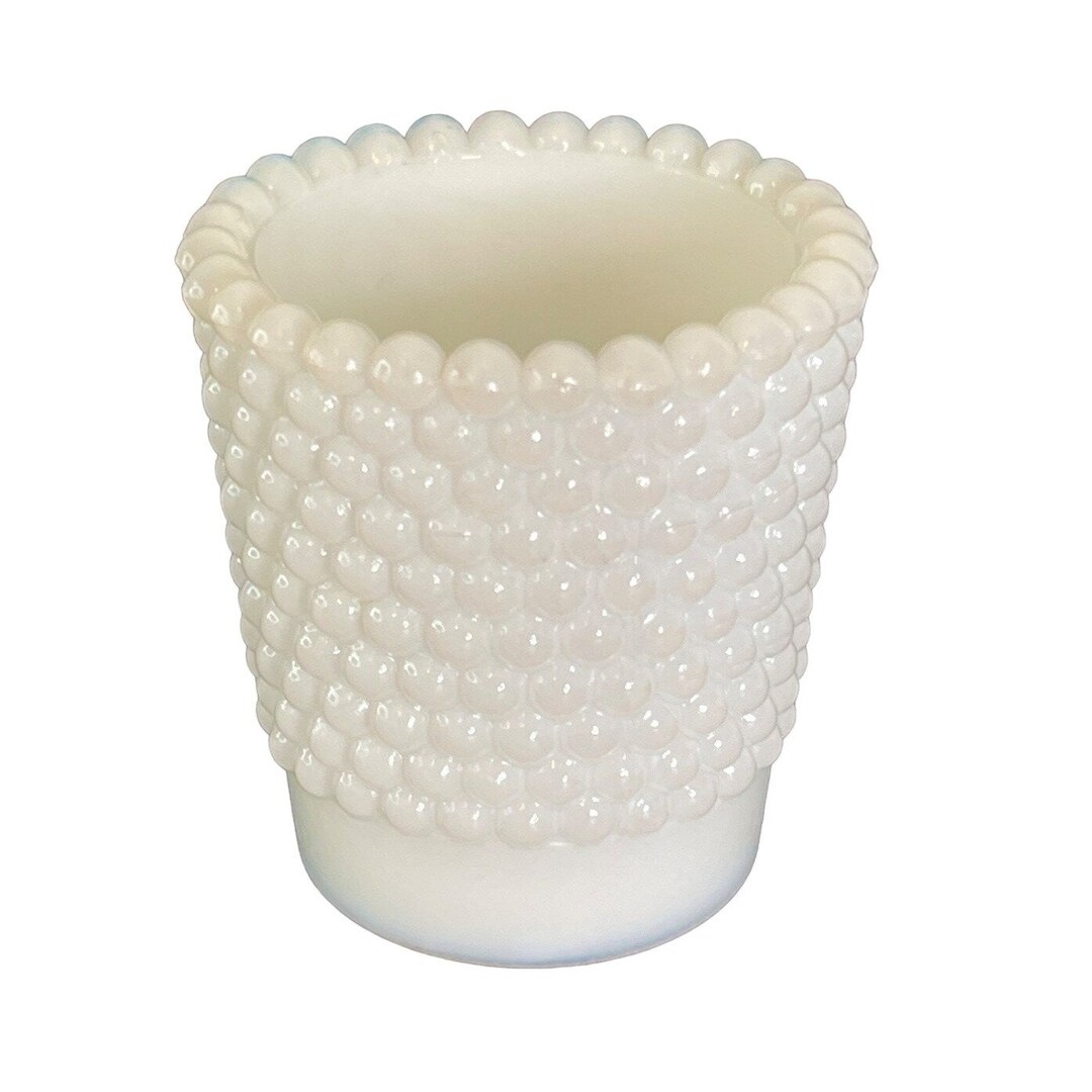 Vintage Hobnail Milk Glass Votive Candle or Toothpick Holder Thousand Eyes 2.5 X 2.5 Etsy