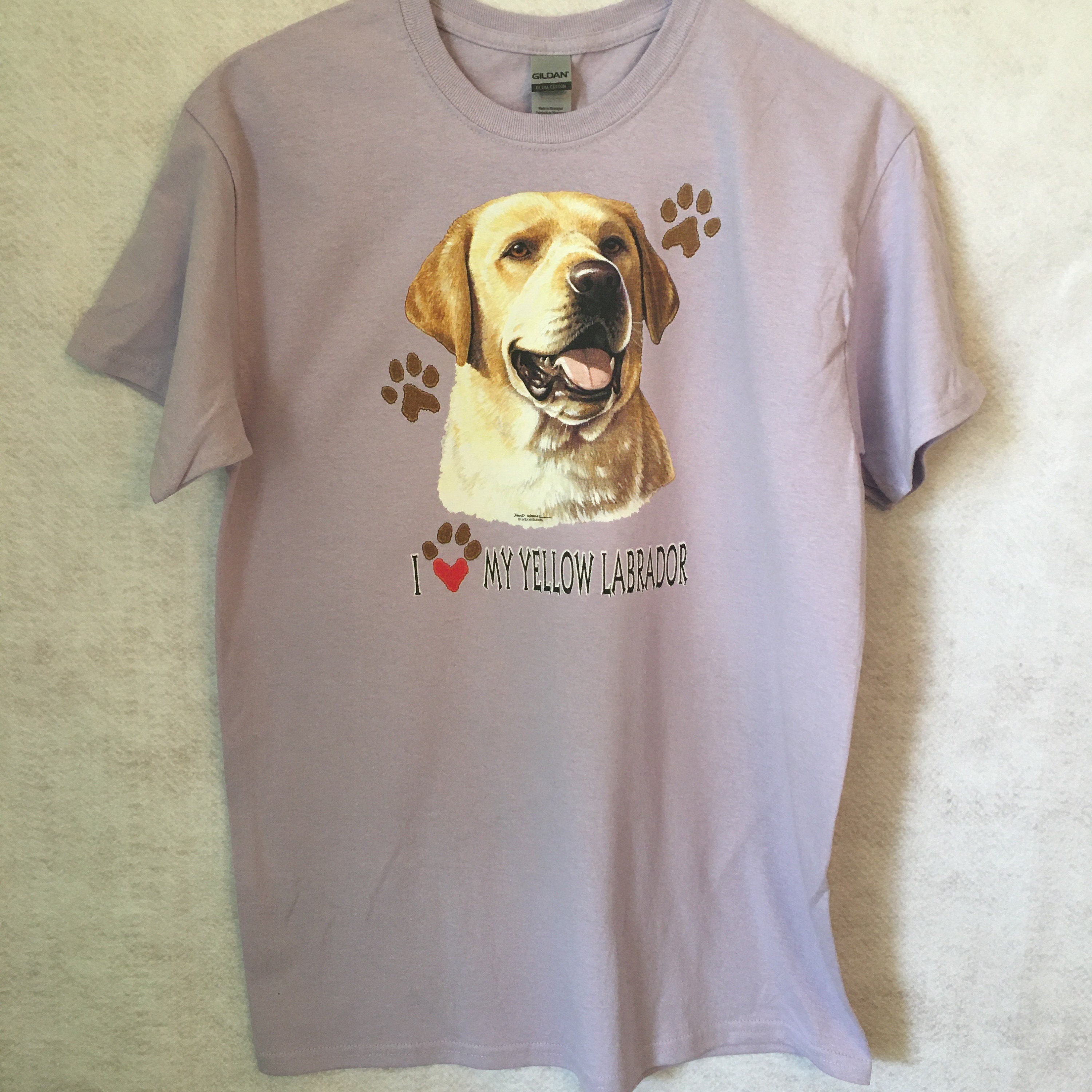 Yellow Lab T Shirt I Love My Yellow Labrador Quilt Fabric | Etsy