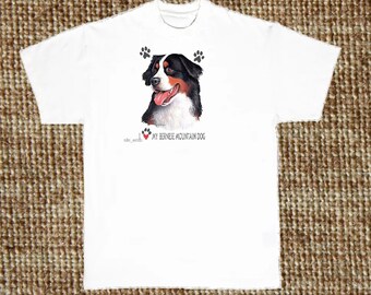 Bernese Mountain Dog T-Shirt: I Love My Bernese (Sweatshirt, Hoodie Available) 812