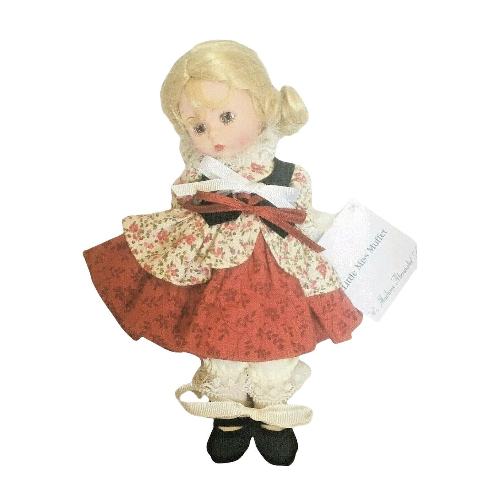 Vintage Little Miss Muffet Curds &Whey Flocked Felt