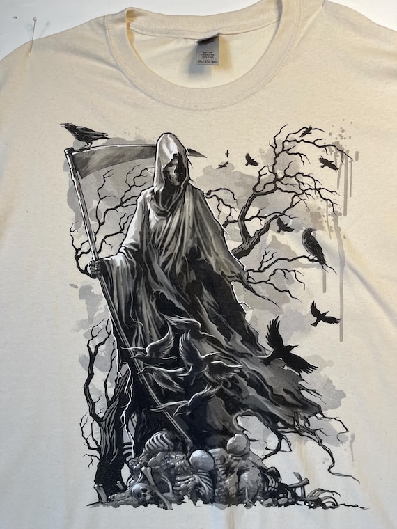 Grimm Reaper T Shirt, Crows & Skulls, (sweatshirt, Hoodie