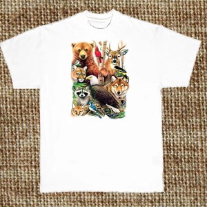 North American Animals T Shirt, (Sweatshirt, Hoodie Available on Request) 272a