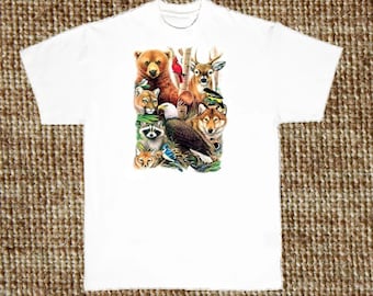 North American Animals T Shirt, (Sweatshirt, Hoodie Available on Request) 272a