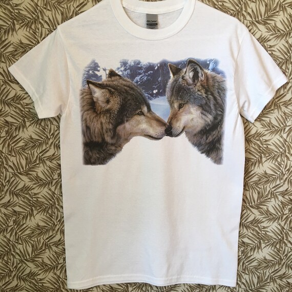 Wolf T Shirt, Muzzle Nuzzle Wolves, (sweatshirt, Hoodie Available