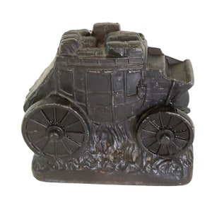 Stagecoach Bank Vintage Heavy Metal 4&quot; x 5&quot; x 2.75&quot;