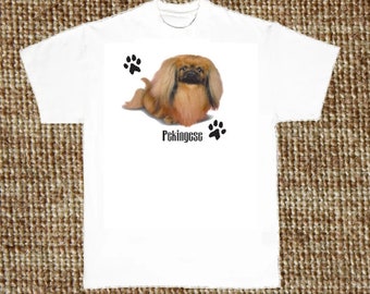 Camiseta de perro pequinés (sudadera con capucha disponible a pedido) n.° 891c