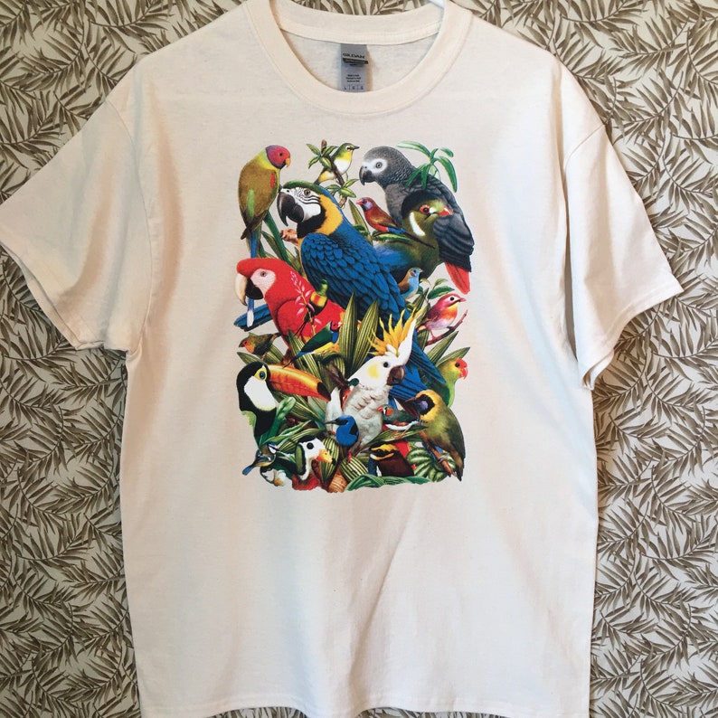 Tropical Bird T Shirt, Parrot Exotic Bird Avian World , Sweatshirt, Hoodie Available On Request 210c image 3