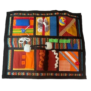 Tapete sensorial Fidget, colcha con forma de violín, Alzheimer, demencia, accidente cerebrovascular, rehabilitación, autismo, TDAH