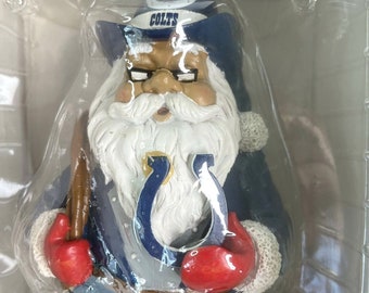 Santa Claus Football Indianapolis Colts NFL Collectible Statue Figurine New 10.5