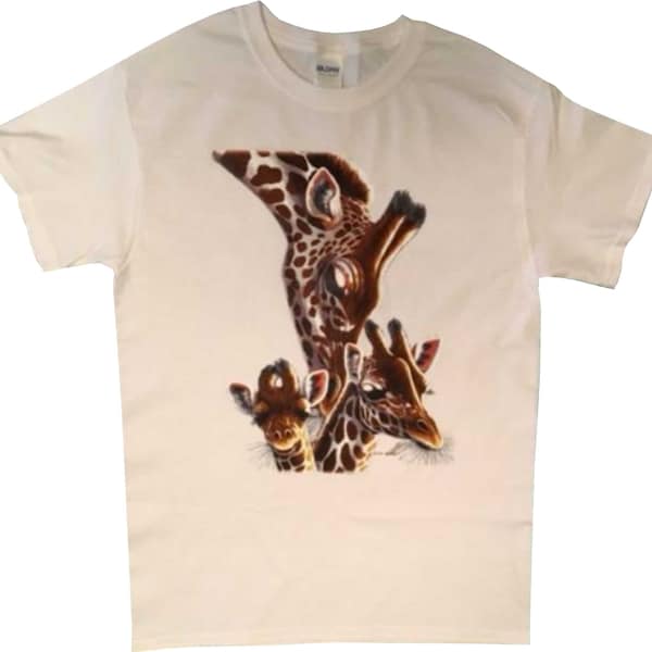 Giraffe Family T Shirt, (Sweatshirt, Hoodie Available On Request) # 271*