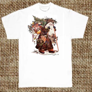 Christmas T Shirt, Old World Santa Shirt (Sweatshirt & Hoodie Available) #116d
