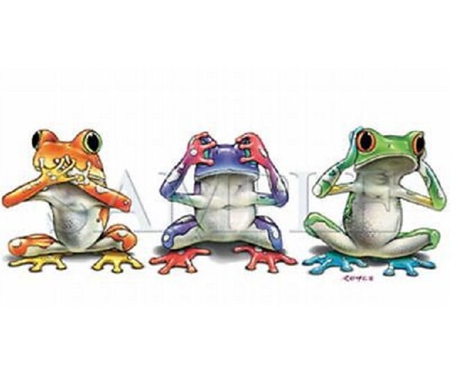 Frog T Shirt, See Speak Hear No Evil Frogs sweatshirt, Hoodie Available ...
