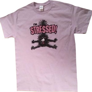 Stressed Cat T Shirt, (Sweatshirt, Hoodie Available on Request) #273e