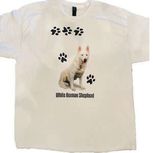 White German Shepherd T Shirt, ( Sweatshirt & Hoodie Available ) #847g
