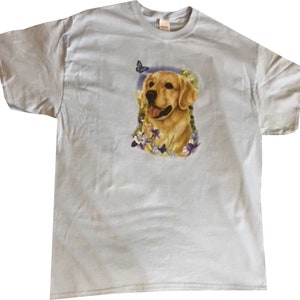 Golden Retriever T Shirt, Dog Floral Sweatshirt, Hoodie Available on Request #818c