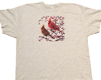 Cardinal Morning T Shirt, (Sweatshirt,  Hoodie Available On Request) #213d