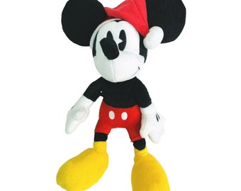 クリスマス帽子をかぶったヴィンテージディズニーミッキーマウス