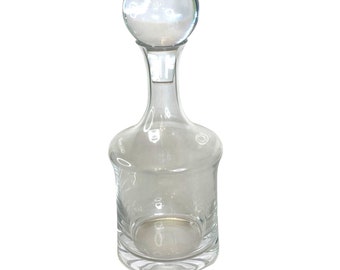 Whisky Decanter and Round Stopper 12.5" MCM Wine Bottle