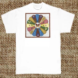 Sewing, Quilting T Shirt, Dresden Plate, (Sweatshirt, Hoodie Available on Request) #798