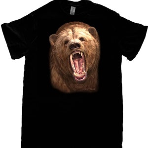 T-shirt Grizzly Bear, (sweat, sweat à capuche disponible sur demande) # 227o
