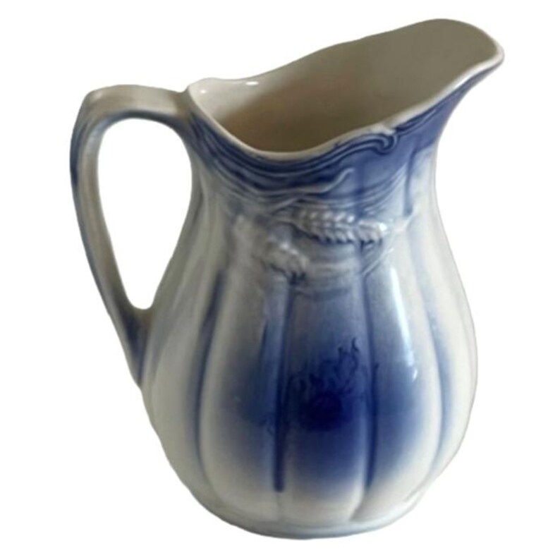 Vintage Arthur Wood Memory Rose Blue Ironstone Pitcher Staffordshire ...