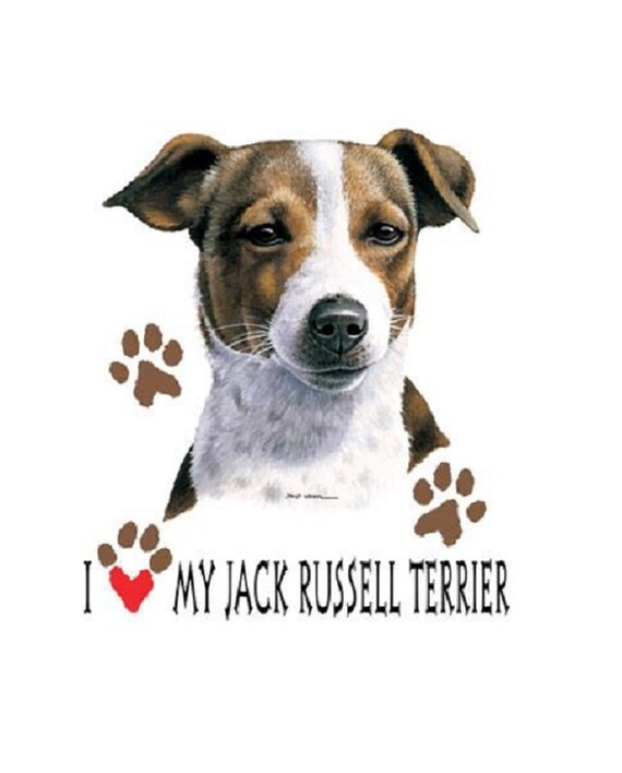 Jack Russell T Shirt I Love My Jack Russell Terrier Quilt | Etsy